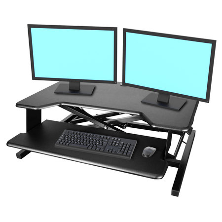 Kantek Desktop Riser Workstation Sit to Stand, Black STS900